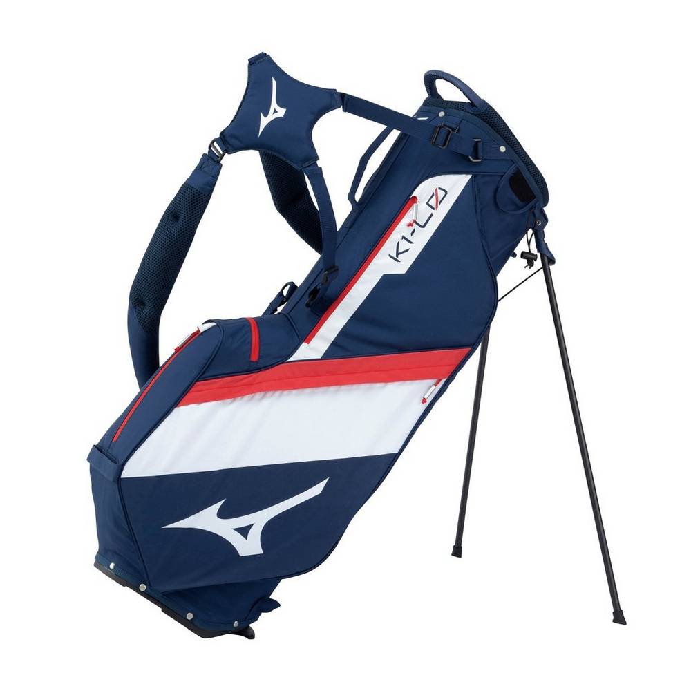 Mizuno K1-L0 Stand - Bayan Sırt Çantası - Lacivert/Kırmızı Türkiye (XIWZVD-180)